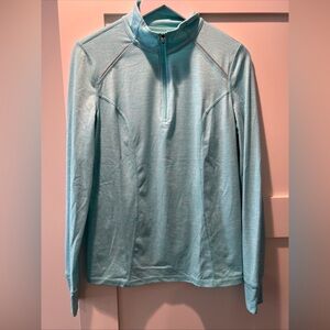 Xersion Women’s Active Half Zip Track Jacket Light Blue Medium